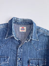 Levi’s Strauss Western Denim Shirt Pearl Snap Buttons, Dual Chest Pockets, (XL/2XL)