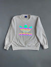 Adidas Originals | Trefoil Crewneck Sweatshirt Light Reflective Logo (S)