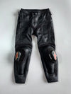Dainese | Perforated Leather Racing Pants | All Black | W/ Sliders Size 50 (EU) (W-32)