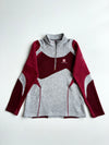 Black Yak Extreme Peak Burgundy & Grey Knit Fleece Half Zip woman’s (XS)