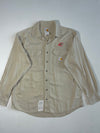 Carhartt FR Flame Resistant Work Shirt Khaki, QTS Company Patch,  Regular (XL/2XL)