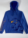 MLB Chicago Cubs Embroidered Bear Logo Blue Hoodie (S)