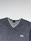 BOSS Hugo Boss Tipped V-Neck Sweater  Charcoal Grey (L)
