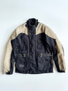 Vintage Xplorer Teflon Motorcycle Riding Jacket – Black & Beige (XL)