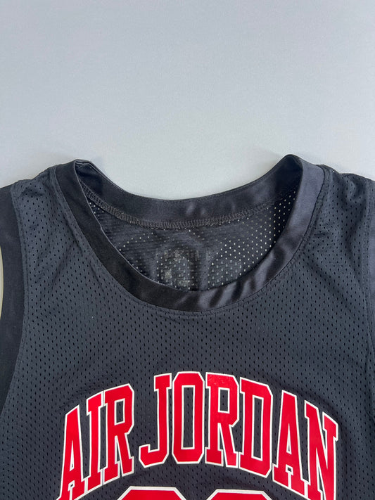 Nike Air Jordan #23 Reversible Mesh Basketball Jersey Black Red UNC Blue Jumpman (M)