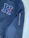 Tommy Hilfiger Hooded Bomber Jacket Navy Red (L)