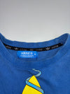 Adidas Originals Trefoil Sneaker Laces Graphic Long Sleeve Tee – Blue (S)
