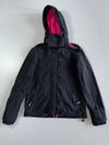 Superdry Original Windcheater Black Pink Fleece Lined Jacket (S)