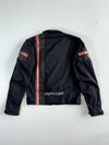Vintage Spyke Black Racing Stripe Motorcycle Jacket (S)