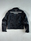 Dainese Black Leather Motorcycle Jacket PADDED (S)