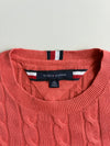 Tommy Hilfiger Coral Cable Knit Crewneck Sweater – (S)