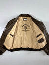 Air Service” Type B-3 Distressed Leather Bomber Jacket (XL)