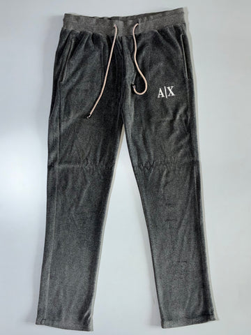 Armani Exchange Grey Velour Track Pants Elastic (W:30|L:40)