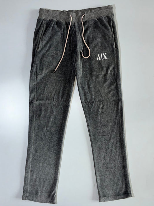 Armani Exchange Grey Velour Track Pants Elastic (W:30|L:40)