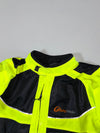Riding Tribe Hi-Vis Neon Mesh Motorcycle Riding Jacket with Reflective Panels Paded(L)