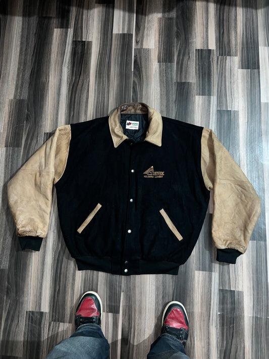 ZUltra Premium Leather Sleeve Varsity Jacket (XL/2Xl)