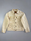 Levi's Premium Cream Overdyed Denim Trucker Jacket  (S/M)