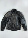 Targa CE Impact-Protected Heavy Leather Motorcycle Jacket (M)