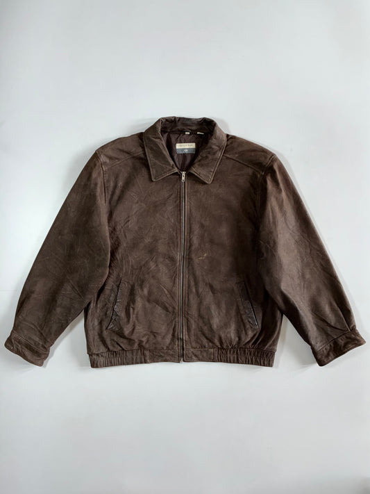 Savile Row Premium Original Leather Jacket (2XL)