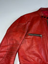 Harro Vintage Red Genuine Leather Café Racer Jacket (S)