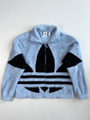Adidas Originals Sky Blue Big Trefoil Sherpa Jacket (2Xl)