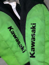 Kawasaki Racing Motorcycle Jacket  Black & Neon Green Padded Biker Jacket (XL)