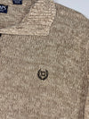 Chaps Beige 1/4 Button Mockneck Sweater (XL)
