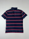 Tommy Hilfiger | Striped Pique Polo Navy Maroon (XL)