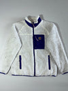 Carhartt WIP Sherpa Fleece Jacket White/Purple Collar (M/L)