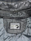 Bering Black & Grey Leather Motorcycle Racing Jacket Padded (M)