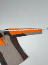 Vintage K2 Grey Orange Quarter Zip Fleece Pullover (XS)