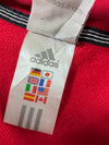 Adidas | Red 3-Stripe Zip Hoodie (S)