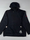 Ecko Unltd. Vintage Black Technical Half-Zip Hooded Pullover Jacket (XL/2XL)