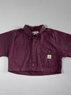 Carhartt | Cropped Button Down Shirt Plum Women’s | (S)