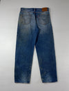 Levi's Premium Blue Wash Straight Leg Denim Jeans (W:34) (L:44)