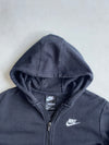 Nike Sportswear Club Fleece Black Full-Zip Hoodie (S)