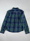 Vintage Abercrombie And Fitch Navy Green Plaid Shirt (M)