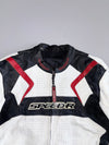 Speed-R Leather Racing Jacket genuine leather moto jacket, perforated chest panel (M)
