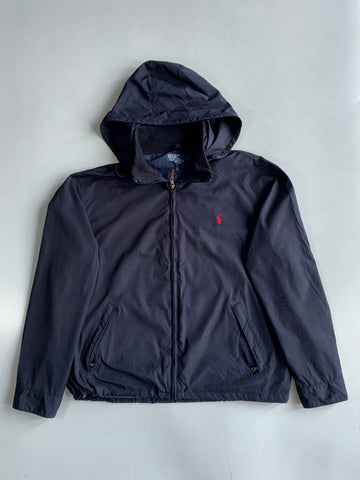 Polo by Ralph Lauren Hooded Windbreaker Jacket – Navy (2XL)