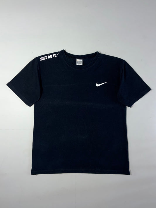 Nike “Just Do It” Swoosh Black T-Shirt (M)