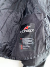 Alpinestars Black Textile Motorcycle Riding Jacket with Purple Mesh Vents & Armor with Detachable Arm (Paded)(XL)
