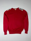 Burberry London | Nova Check Shoulder Knit Sweater Red | (M)