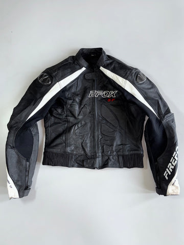 Vintage FireFox Pure Leather Racing Paded Racing Jacket / Carbon Fibre Protection (S/M)