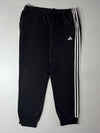 Adidas Essentials 3-Stripes Black Fleece Joggers – (W:37) (L:41)