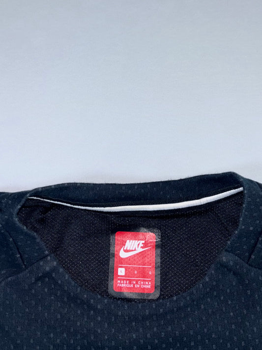 Nike Tech Fleece Zip-Pocket Crewneck Navy (L)