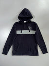 USA Mirror Print Colour Block Pullover Hoodie (L)