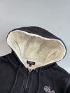 Big Train Jeans Black Sherpa-Lined Zip-Up Hoodie(M)