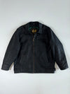 Pantera Vintage Heavy Black Leather Zip Jacket (2XL)