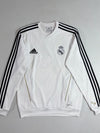 Adidas Real Madrid ClimaWarm Training Sweatshirt – White/Black/Gold (L)