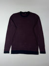 Jack & Jones Premium Striped Crewneck Sweater – Maroon & Black (M)